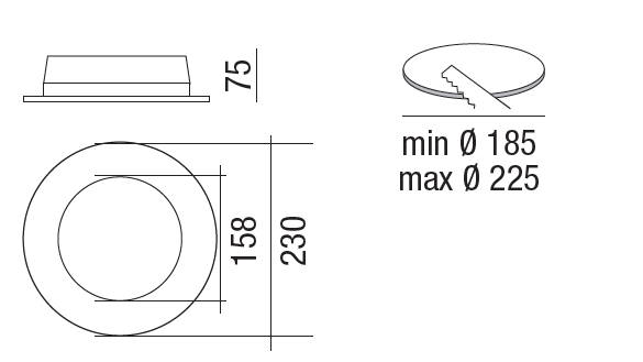 LED Life R DL Sombrero IP54 Darklight DIM - 2 LED Life R DL Sombrero IP54 Darklight DIM - 2