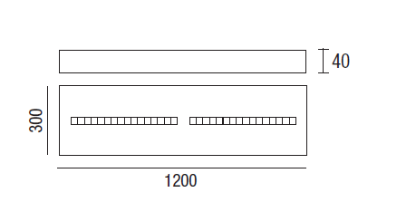 LED Itaca C 30x120 - 2 LED Itaca C 30x120 - 2