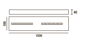 LED Itaca C 30x150 - 2 LED Itaca C 30x150 - 2