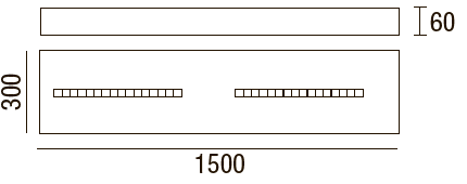 LED Itaca S 30x150 - 2 LED Itaca S 30x150 - 2