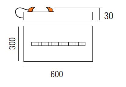 LED Itaca RR 30x60 - 2 LED Itaca RR 30x60 - 2