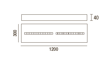 LED Itaca C 30x60 - 2 LED Itaca C 30x60 - 2