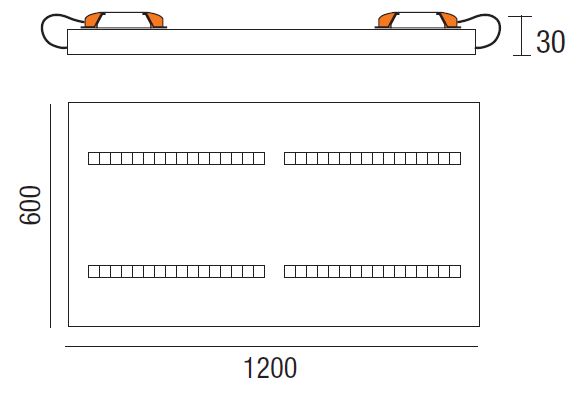 LED Itaca RR 60x120 - 2 LED Itaca RR 60x120 - 2
