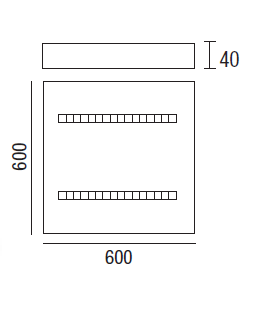 LED Itaca C 60x60 - 2 LED Itaca C 60x60 - 2