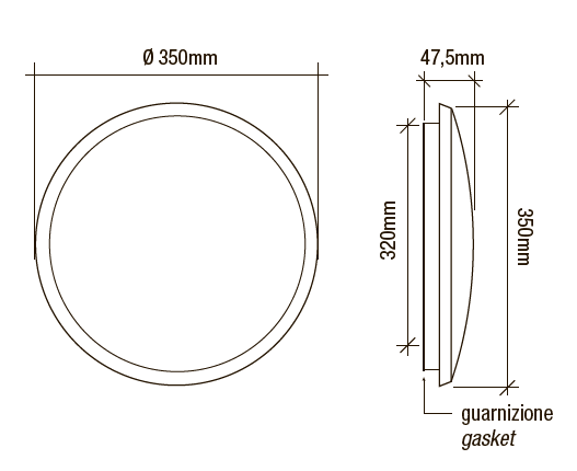 LED Kamaleon ø 350mm - 2 LED Kamaleon ø 350mm - 2