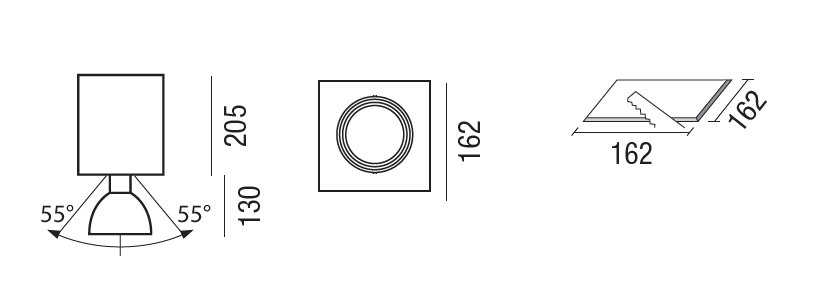 LED Occhio Black 1 - 2 LED Occhio Black 1 - 2