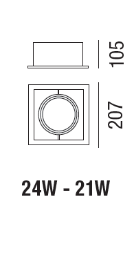 LED Moon 1 Bianco - 2 LED Moon 1 Bianco - 2