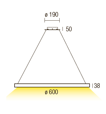 AURA S 60 1 anello LED Grigia Satinata - 2 AURA S 60 1 anello LED Grigia Satinata - 2