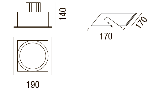 LED Bazar 1x40 DALI - 2 LED Bazar 1x40 DALI - 2