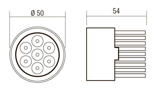 Lampada professionale LED Atlas optospot PAR16 - MR16 - 2 Lampada professionale LED Atlas optospot PAR16 - MR16 - 2