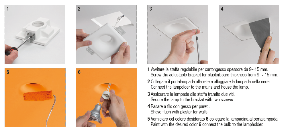 Gesso ceramico da incasso a rasare - 3 Gesso ceramico da incasso a rasare - 3