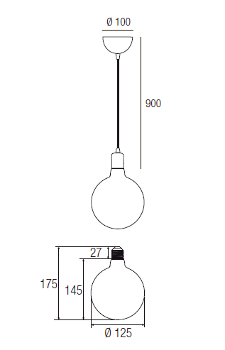 Pendelglobo Antico 125 - 3 Pendelglobo Antico 125 - 3