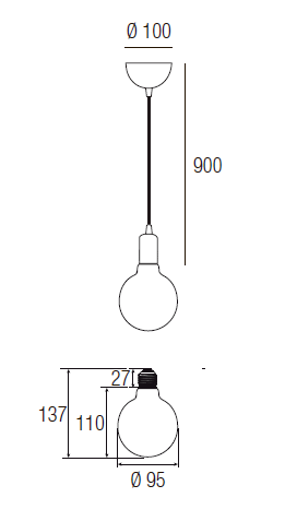 Pendelglobo Antico 95 - 3 Pendelglobo Antico 95 - 3